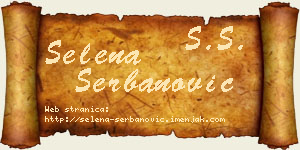 Selena Šerbanović vizit kartica